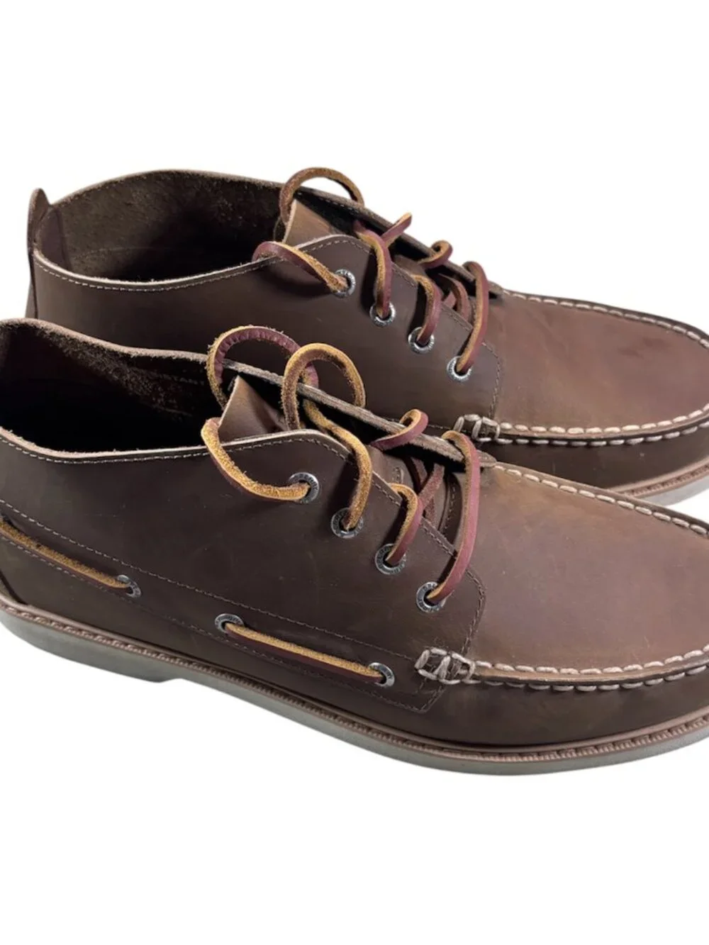 Sperry Men's Authentic Original Double Sole Chukka Leather Boots Shoe Size 11.5